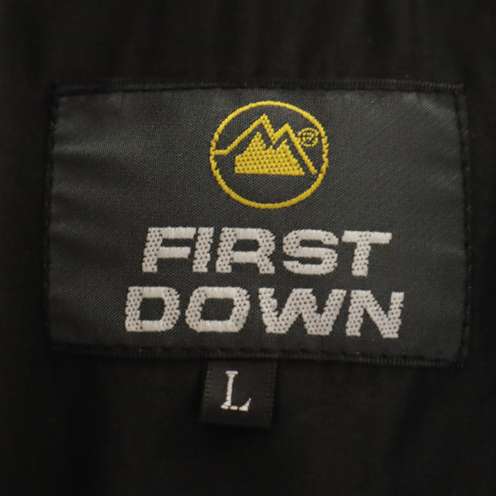 ファーストダウン ジップジャケット 上下 セットアップ L ブラック FIRSTDOWN 裏トリコット メンズ