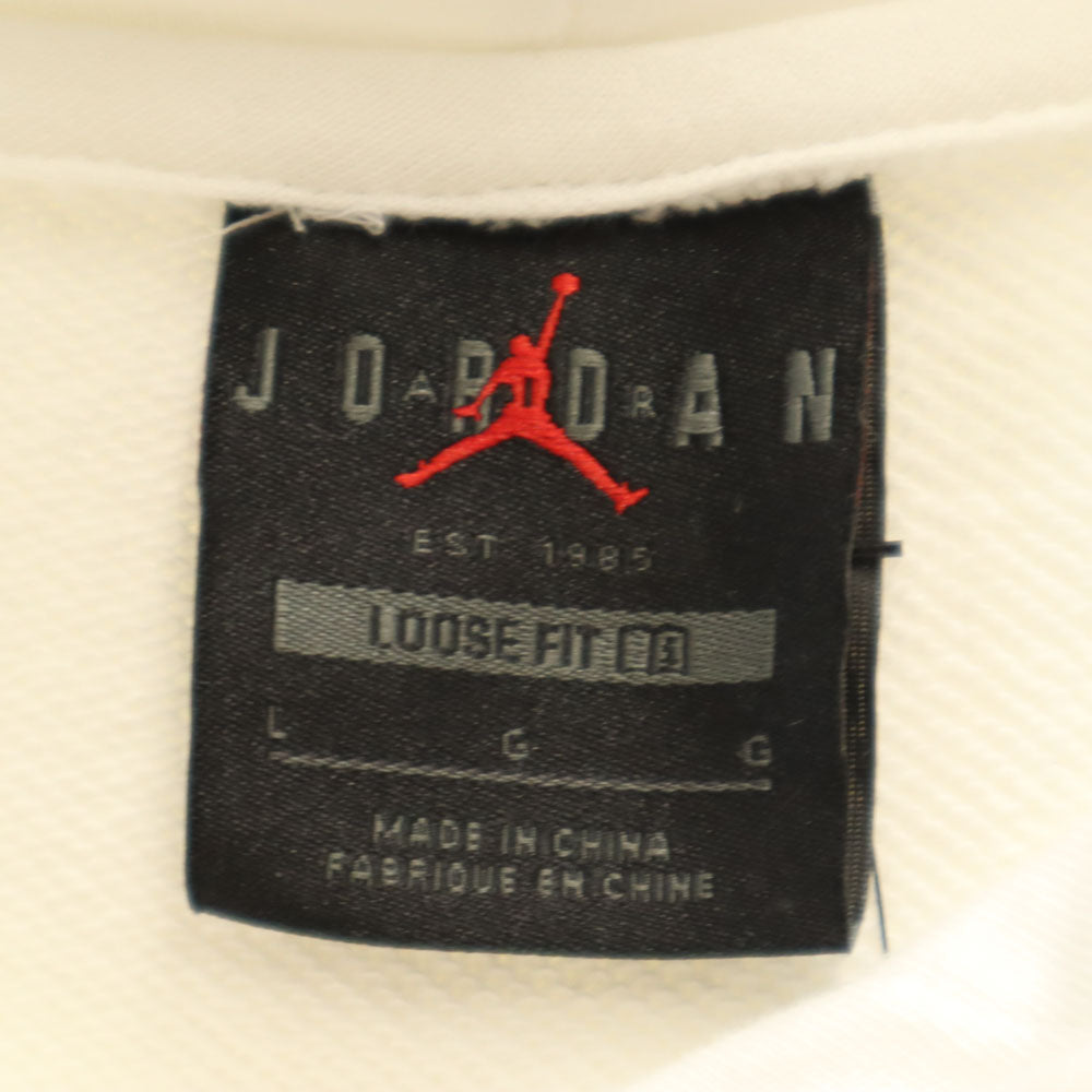 未使用 AIR JORDAN エアジョーダン 長袖 スウェットパーカー L ホワイト NIKE ナイキ レディース