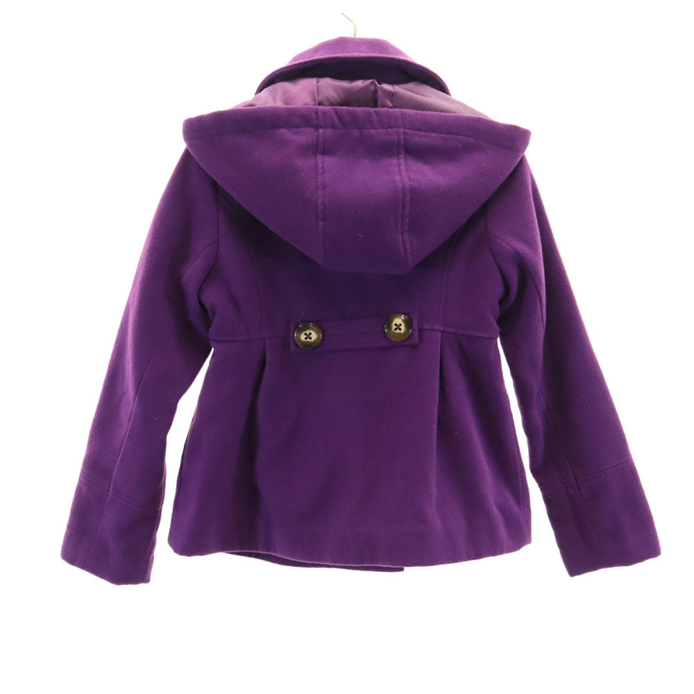 ロンドンフォグ ショート コート 7/8 パープル LONDON FOG ダブルブレスト キッズ
