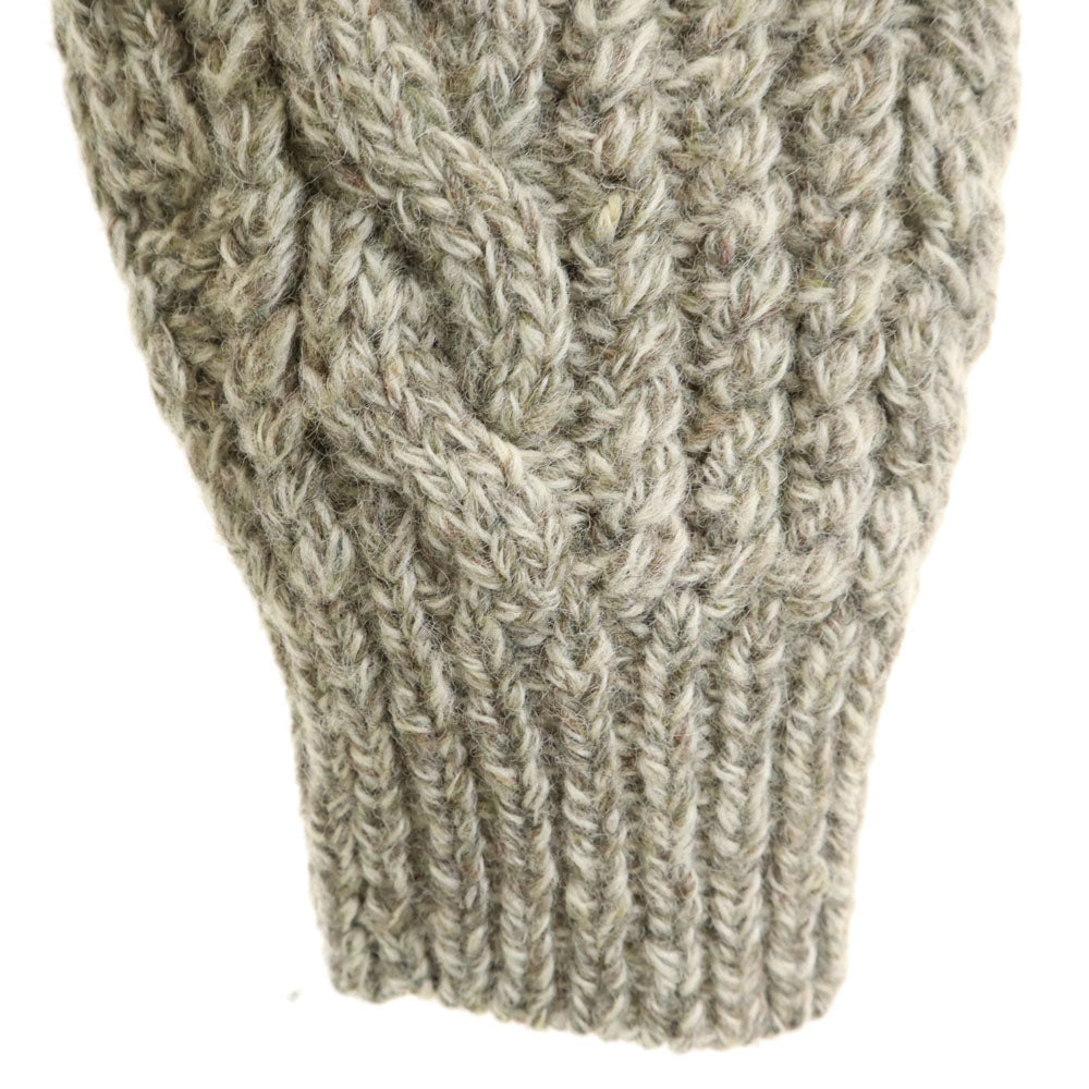 チャップスラルフローレン 90s ショールカラー ニットジャケット S グレージュ CHAPS RALPH LAUREN メンズ