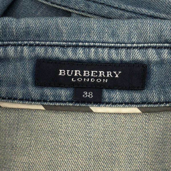 バーバリーロンドン 三陽商会 7分袖 デニム ワンピース 38 BURBERRY LONDON レディース