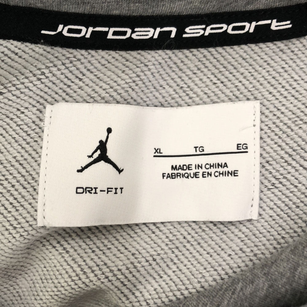 ジョーダン ロゴプリント 長袖 スウェットパーカー XL グレー JORDAN ナイキ プルオーバー トレーナー ドライフィット DRI-FIT メンズ