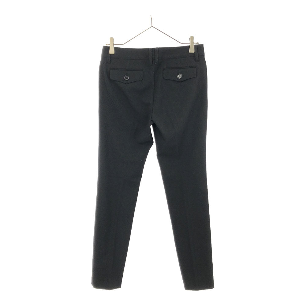 バーバリーロンドン 日本製 三陽商会 テーパードパンツ 38 ブラック BURBERRY LONDON センタープレス レディース