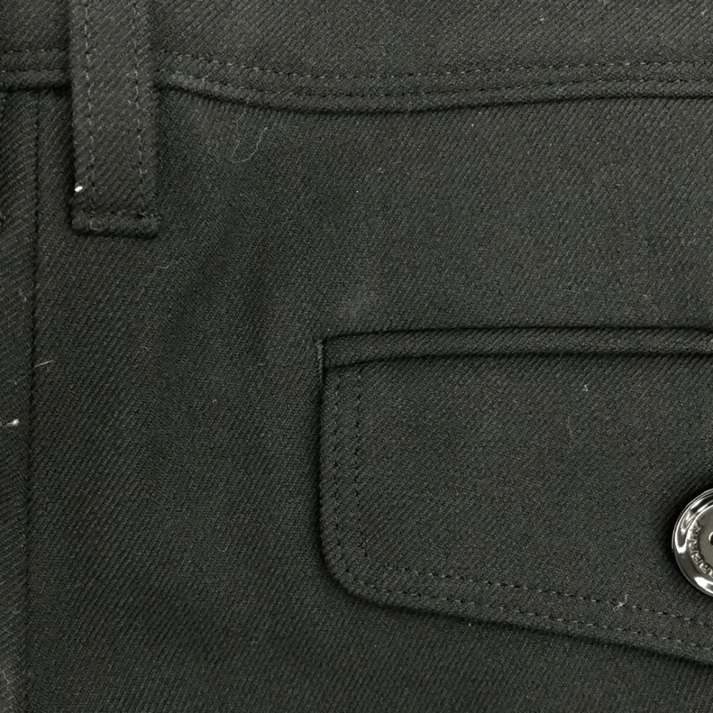 バーバリーロンドン 日本製 三陽商会 テーパードパンツ 38 ブラック BURBERRY LONDON センタープレス レディース