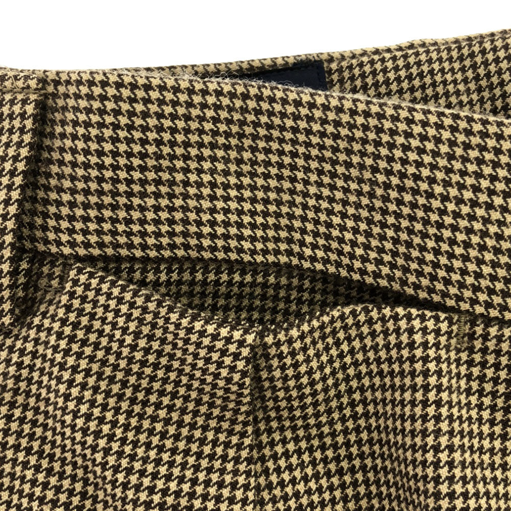 Polo by Ralph Lauren ポロバイラルフローレン 90s 日本製 ウール 千鳥格子 スラックスパンツ 86 ブラウン系 オールド レディース