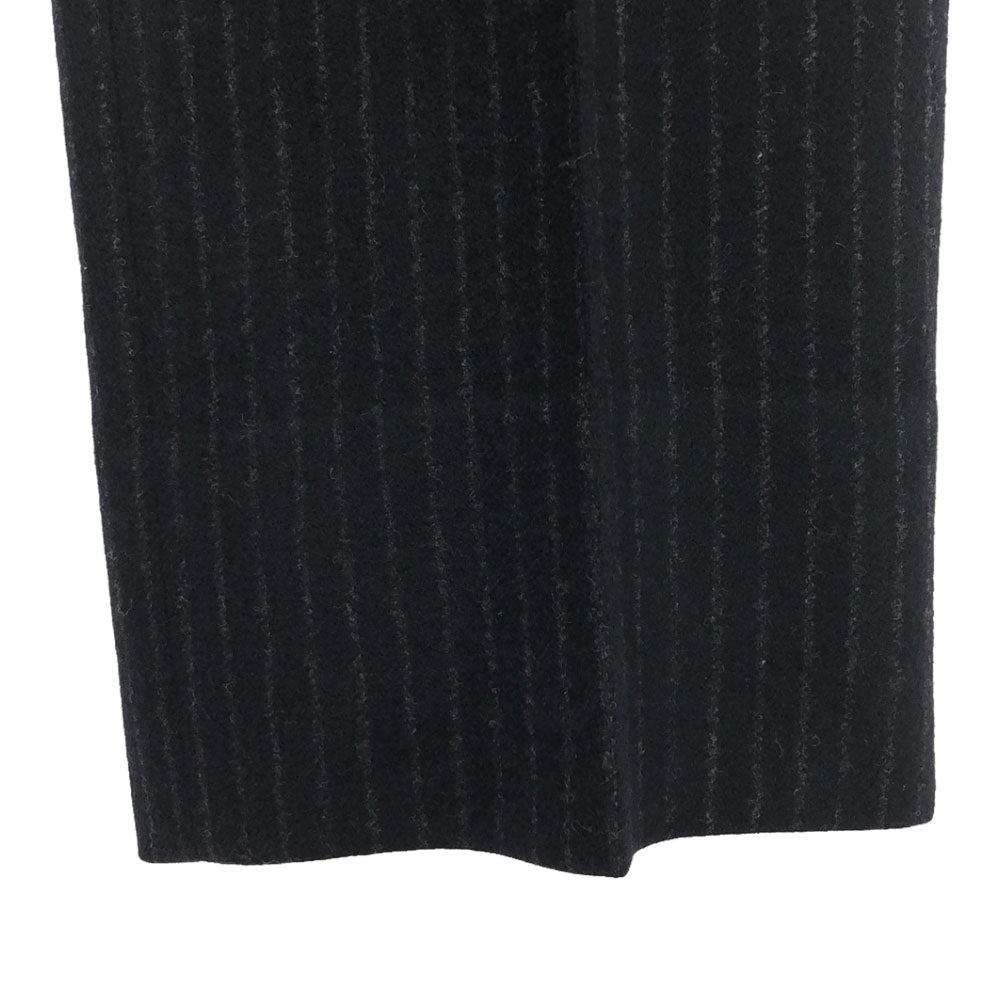 INCOTEX インコテックス ストライプ柄 ウールパンツ 42 ブラック センタープレス メンズ