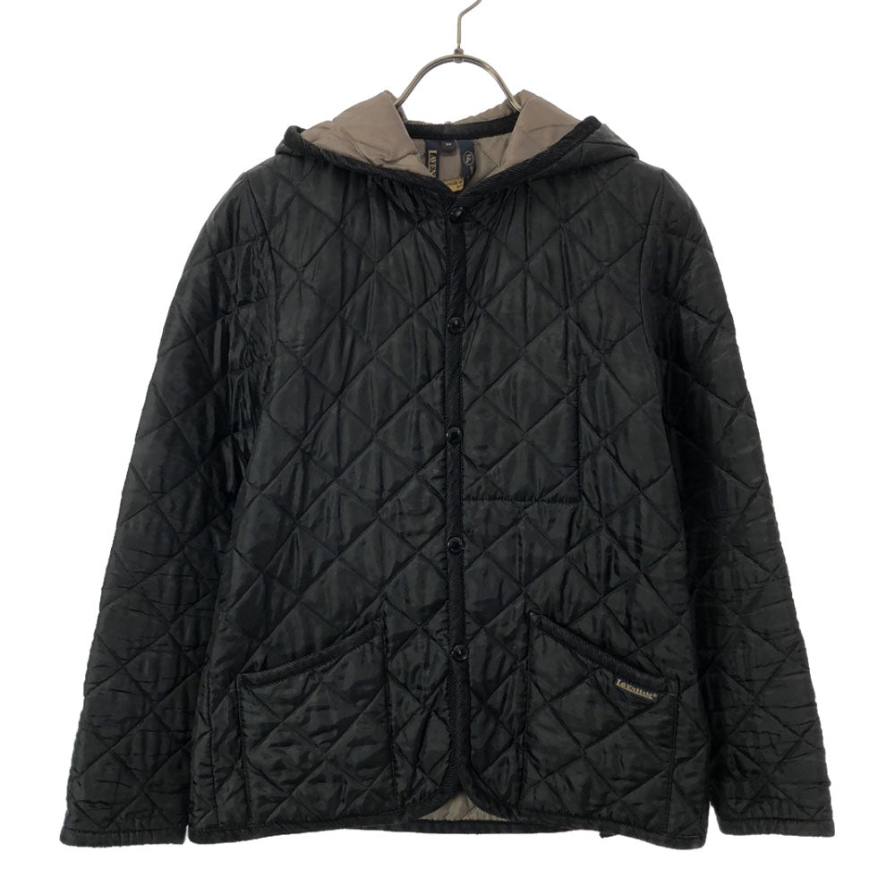 LAVENHAM ラベンハム イギリス製 キルティングジャケット 38 ブラック 中綿 レディース