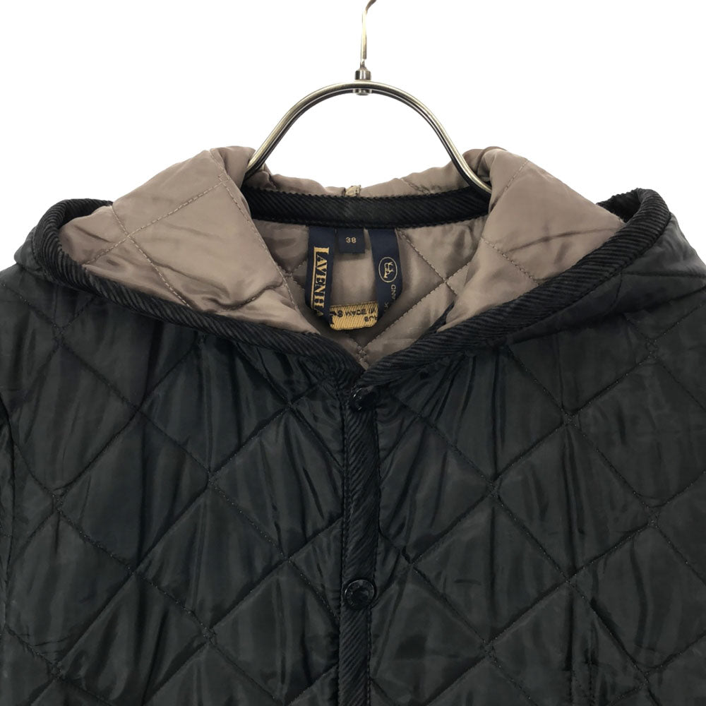 LAVENHAM ラベンハム イギリス製 キルティングジャケット 38 ブラック 中綿 レディース