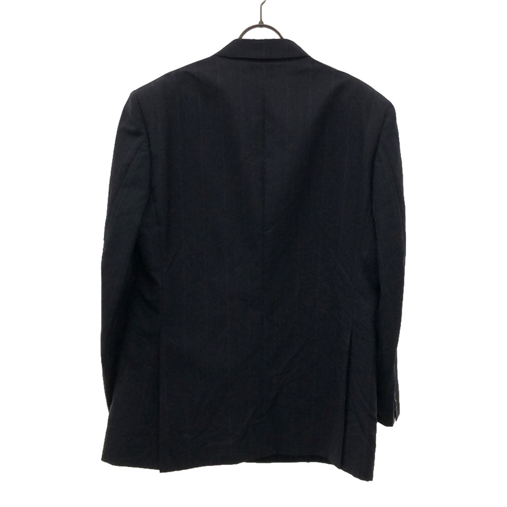 Burberrys バーバリーズ 90s ウール オールド ストライプ ダブル テーラードジャケット AB5 ネイビー メンズ