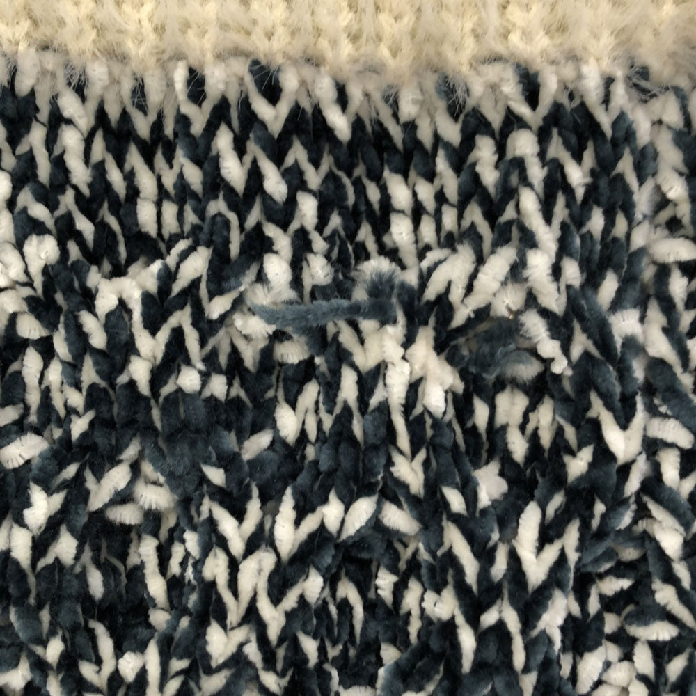 kei shirahata ケイシラハタ 長袖 ニット F ホワイト×グリーン styling 16WNT184018 レディース