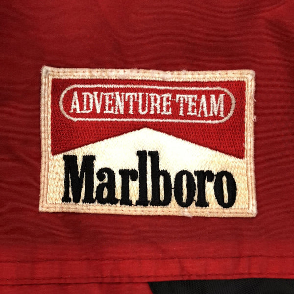 マルボロ 90s ADVENTURE TEAM オールド ナイロンジャケット レッド×ブラック Marlboro 裏メッシュ メンズ