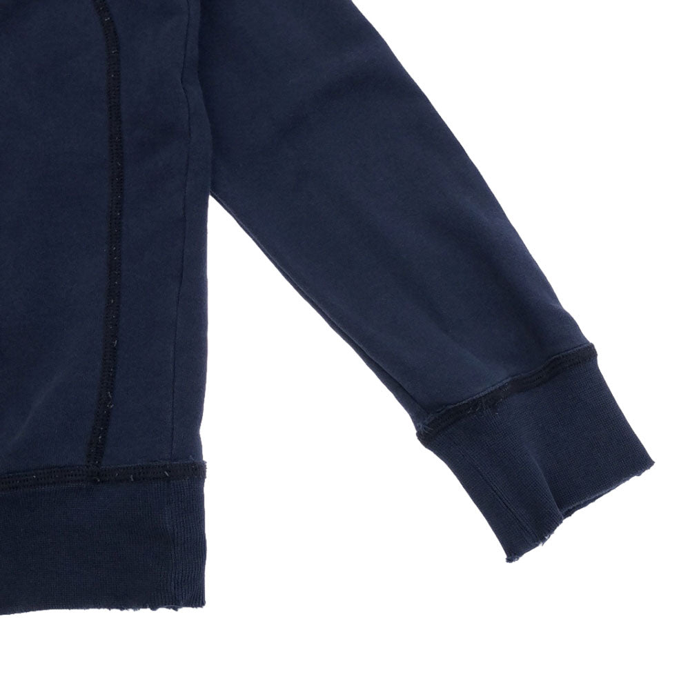 DSQUARED2 ディースクエアード プリント 長袖 スウェットパーカー S ネイビー プルオーバー トレーナー メンズ