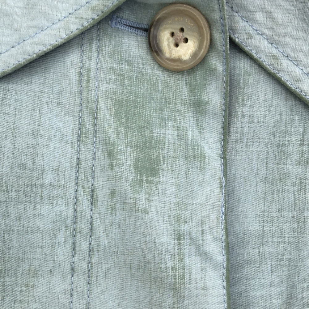 COACH コーチ ステンカラーコート S ライトブルー系 裏地付き レディース