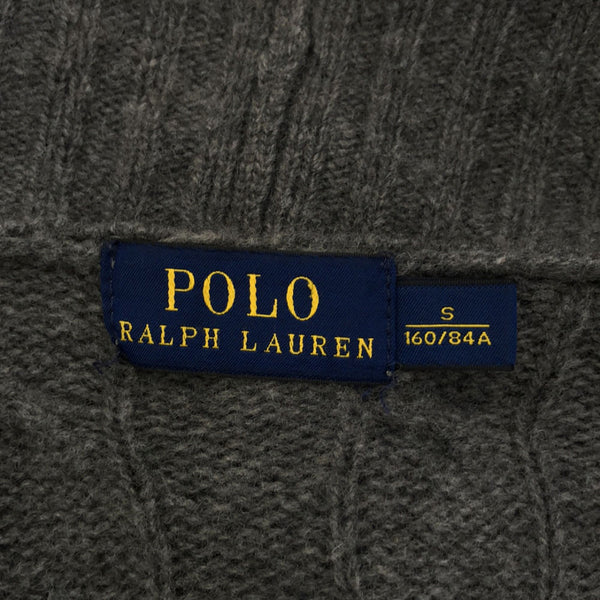 ポロラルフローレン 長袖 ロング ニットカーディガン S グレー POLO RALPH LAUREN レディース