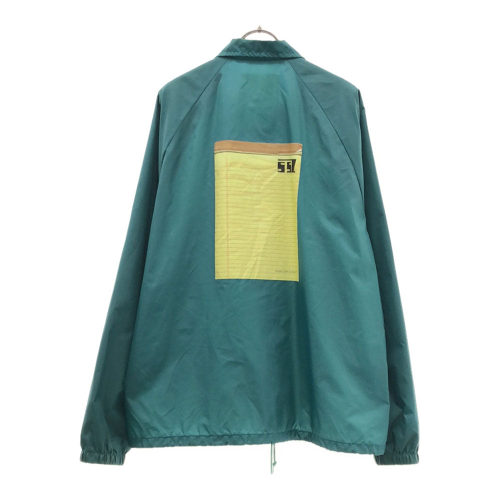 エスエスズィ ビームス バックプリント コーチジャケット M グリーン系 BEAMS ナイロン メンズ
