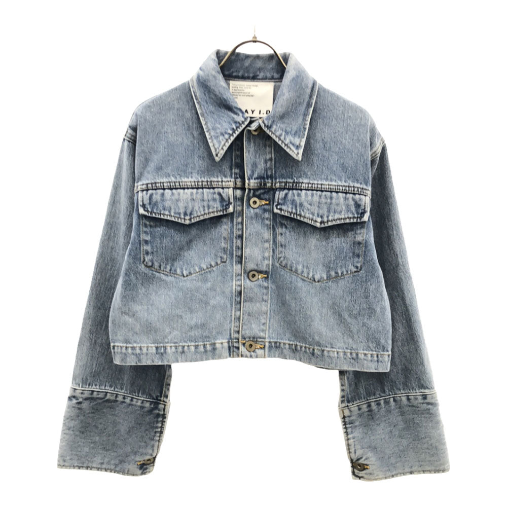 FRAY I.D フレイアイディー 日本製 FWFJ232004 クロップド デニムジャケット 0 ジージャン レディース
