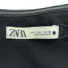 ザラ 未使用 長袖 オフショルダー ワンピース S ブラック ZARA タグ付き ショート丈 レディース