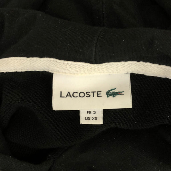 ラコステ 長袖 スウェットパーカー XS ブラック LACOSTE メンズ