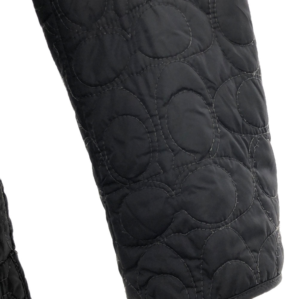 COACH コーチ キルティングジャケット XS ブラック レディース