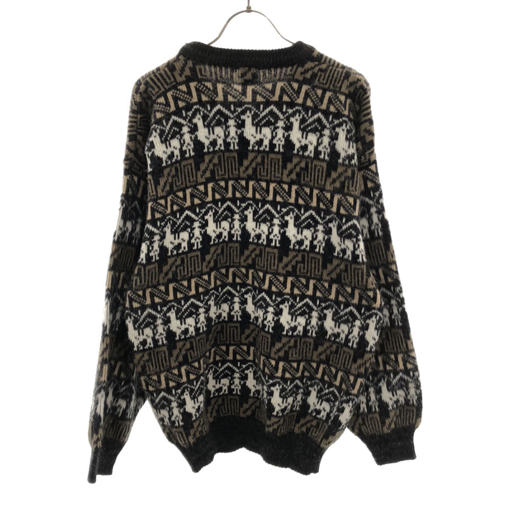 オールド 90s エスニック柄 長袖 ニット OLD セーター メンズ