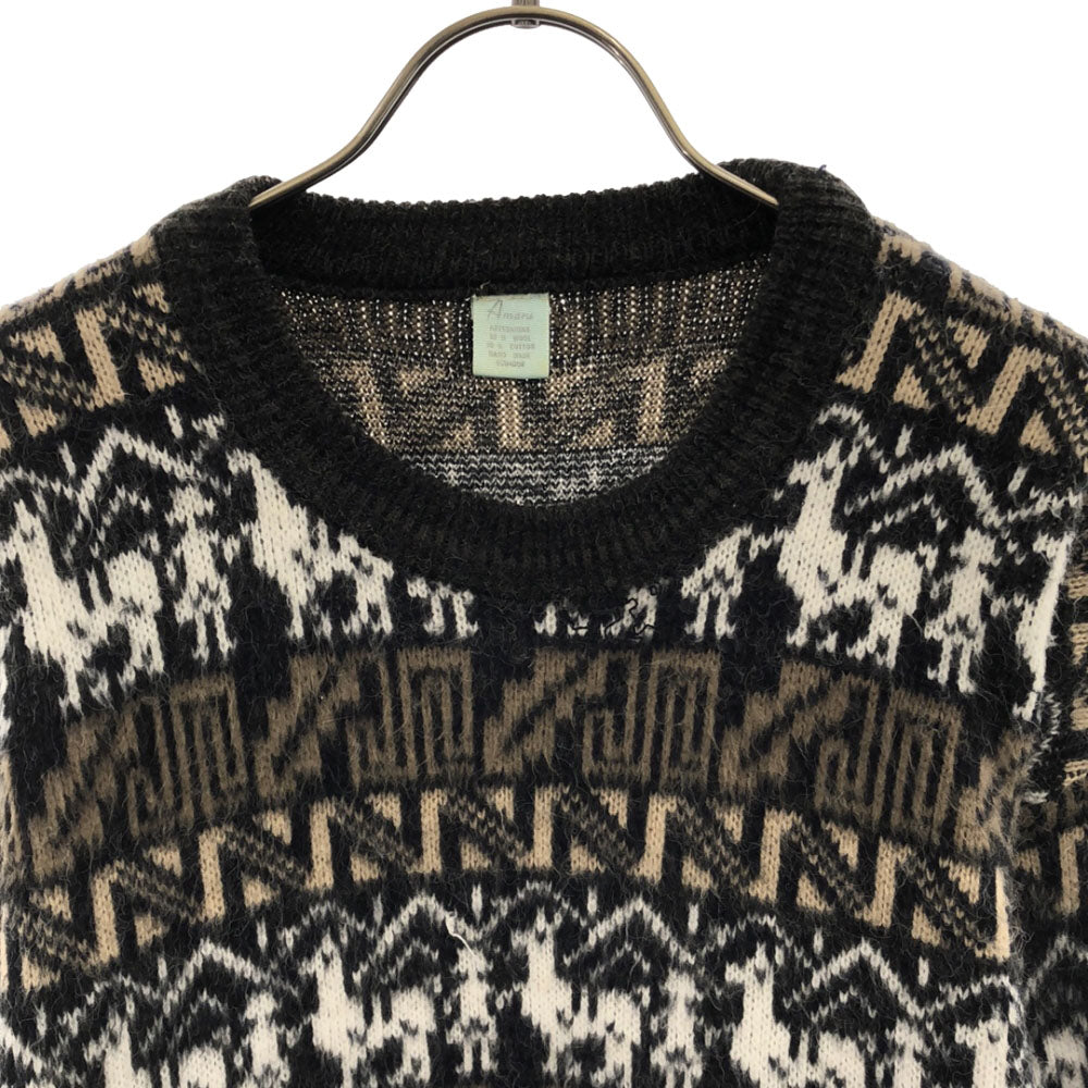 オールド 90s エスニック柄 長袖 ニット OLD セーター メンズ