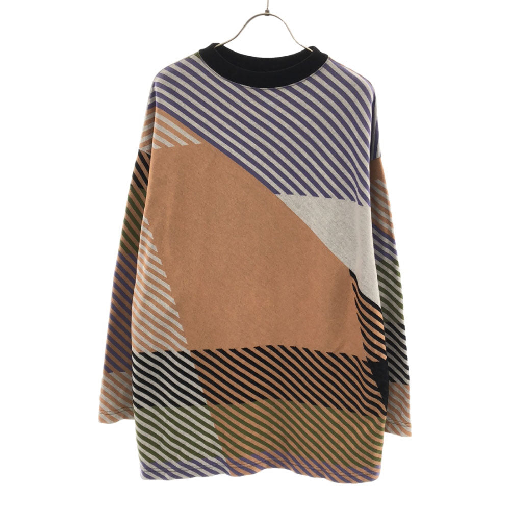 エヌハリウッド 日本製 総柄 長袖 Tシャツ 38 N.HOOLYWOOD ロンT メンズ