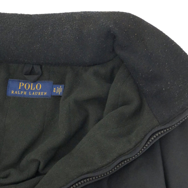 ポロラルフローレン 長袖 中綿 ジップジャケット XL ブラック POLO RALPH LAUREN 裏起毛 フード メンズ