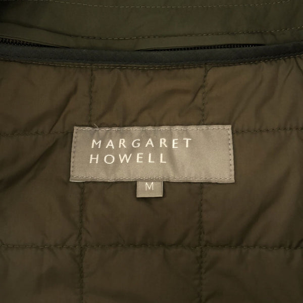 マーガレットハウエル 日本製 長袖 モッズコート M カーキ MARGARET HOWELL ライナー付き ナイロン WINDSTOPPER メンズ