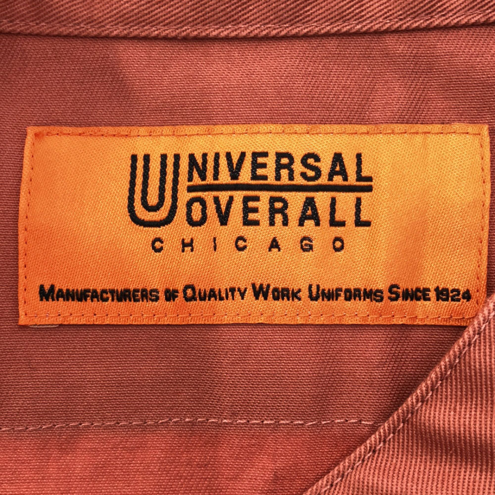 UNIVERSAL OVERALL ユニバーサルオーバーオール シップスエニィ 長袖 バンドカラーウォッシャブルソフトワーク ワンピース F ピンク SHIPS any U2132844AN レディース