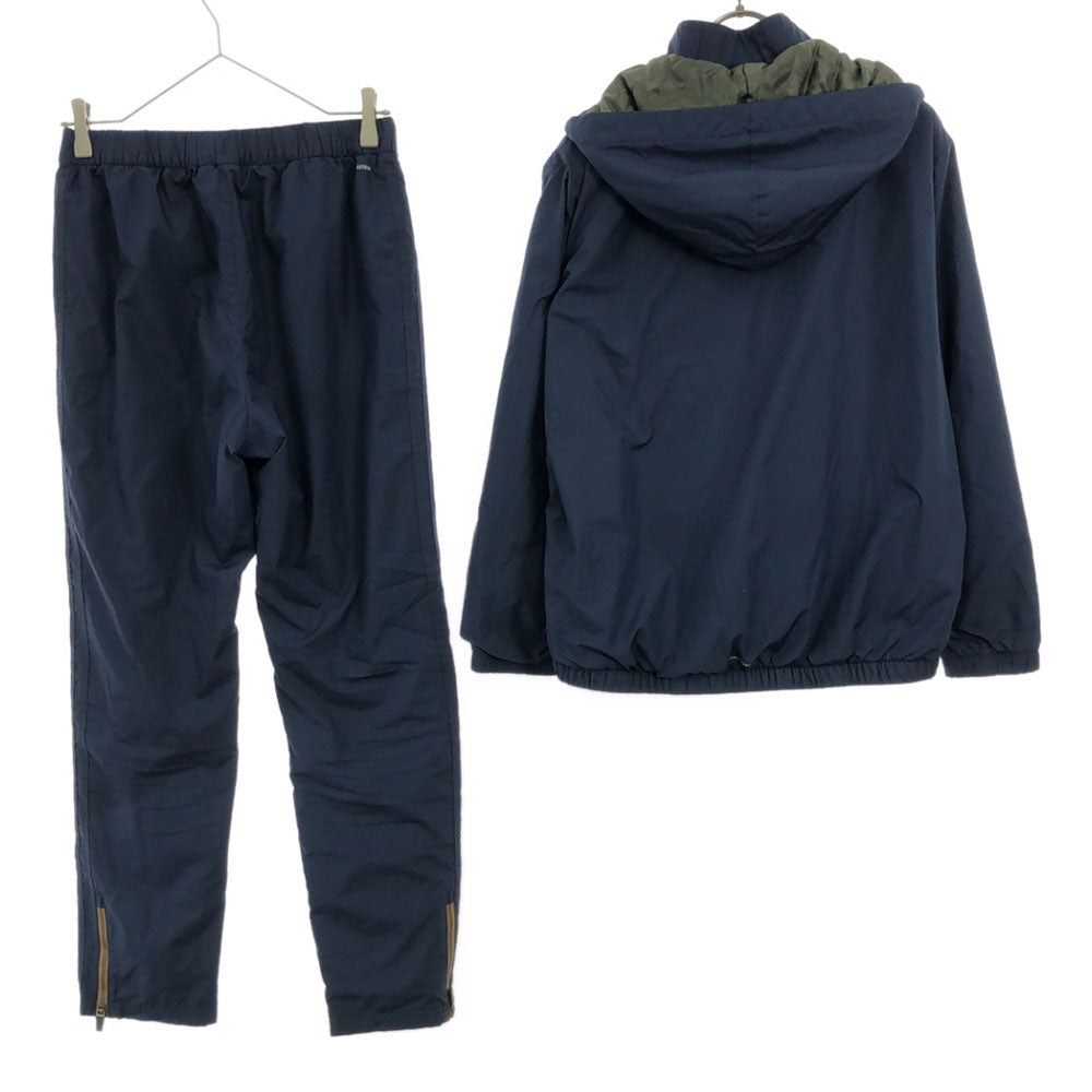 adidas アディダス ロゴ刺繍 トレーニング ジャケット 上下 セットアップ M ネイビー スポーツ CLIMASTORM レディース