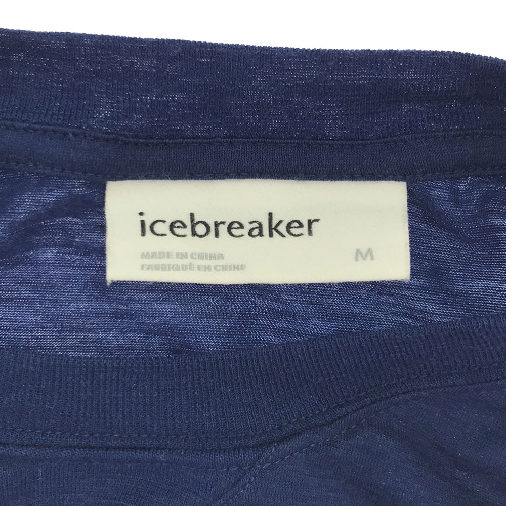 アイスブレーカー メリノウール 長袖 Tシャツ M ネイビー icebreaker アウトドア ロンT メンズ