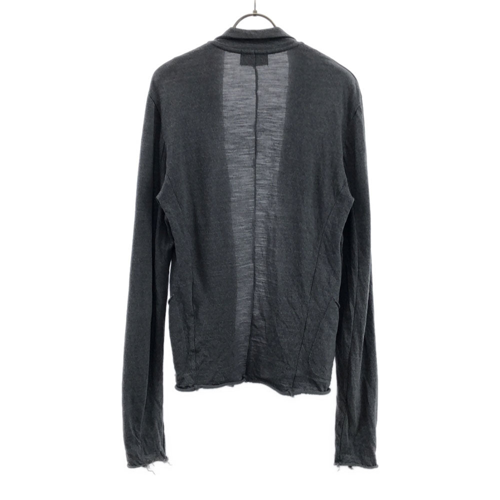 kolor カラー 日本製 ウールブレンド カットオフ ニットジャケット 1 グレー カーディガン メンズ