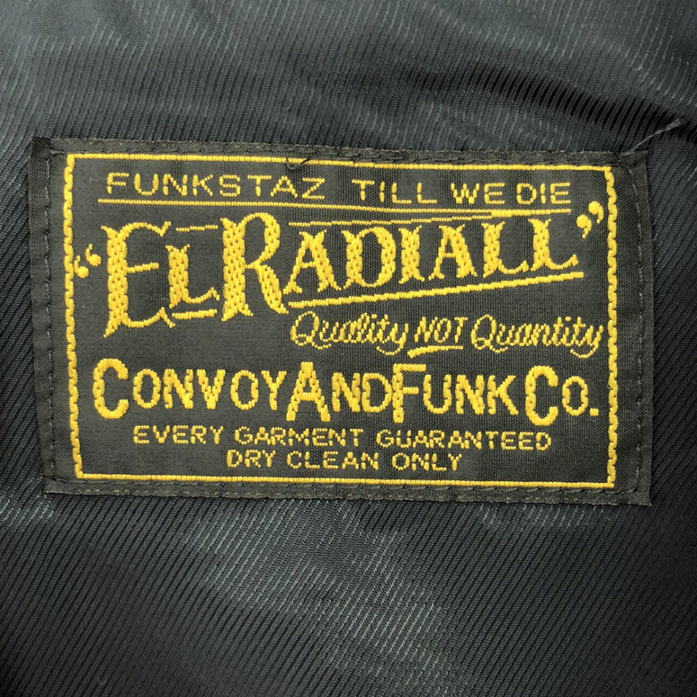 エル ラディアル 日本製 ウール バック刺繍 ベスト M ブラック メンズ