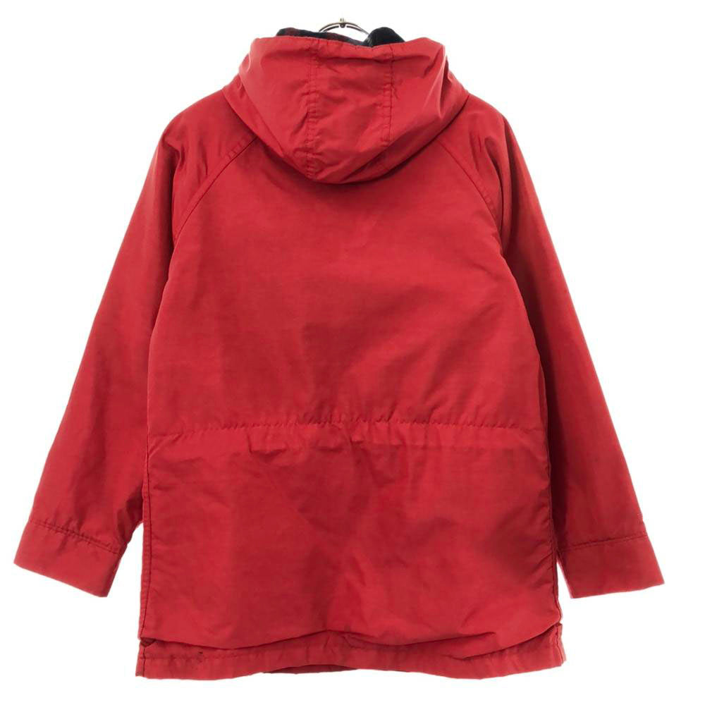 WOOLRICH ウールリッチ 80s USA製 ヴィンテージ 紺タグ フーディー ジャケット レッド 裏チェック柄 レディース
