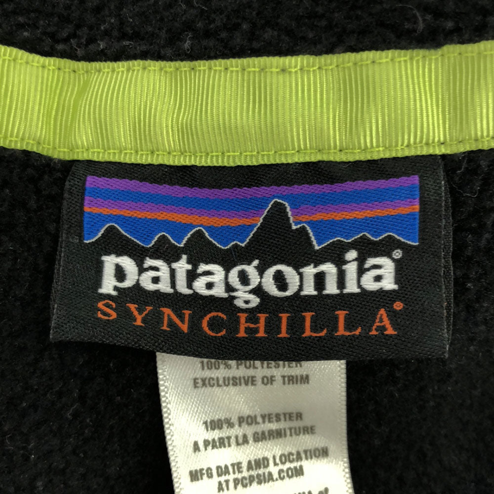patagonia パタゴニア 2013年 シンチラ 25455 254555FA13 フリースジャケット S ブラック スナップT プルオーバー アウトドア 25325F6 レディース