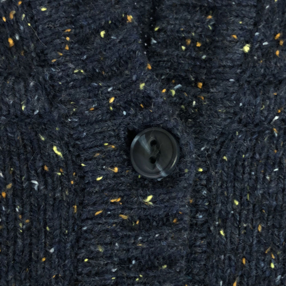 patagonia パタゴニア 長袖 フード付 ハーフボタン ニット M ブルー系 アウトドア 50565FA17 セーター パーカー レディース