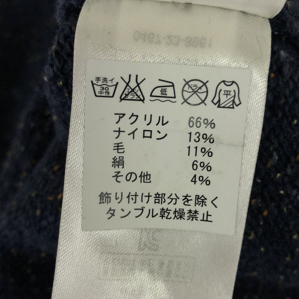 patagonia パタゴニア 長袖 フード付 ハーフボタン ニット M ブルー系 アウトドア 50565FA17 セーター パーカー レディース