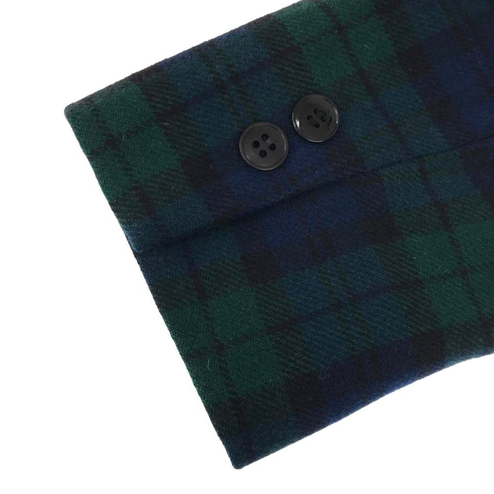 PENDLETON ペンドルトン 70s USA製 ウール ヴィンテージ ブラックウォッチ テーラードジャケット グリーン系 レディース