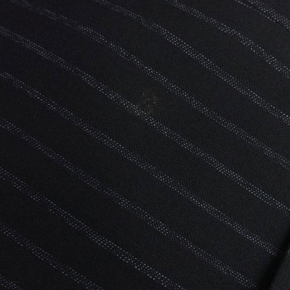 BEAMS F ビームスエフ 日本製 ウール100％ ストライプ スーツ 上下 セットアップ 95 ネイビー ダブル仕上げ メンズ