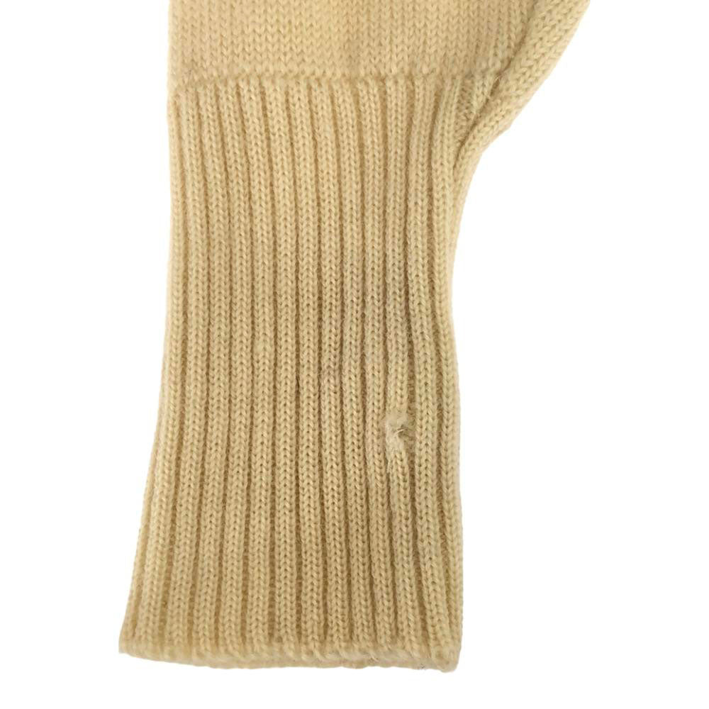 VINTAGE ヴィンテージ 40s 50s レタード 長袖 ニットカーディガン ホワイト レディース