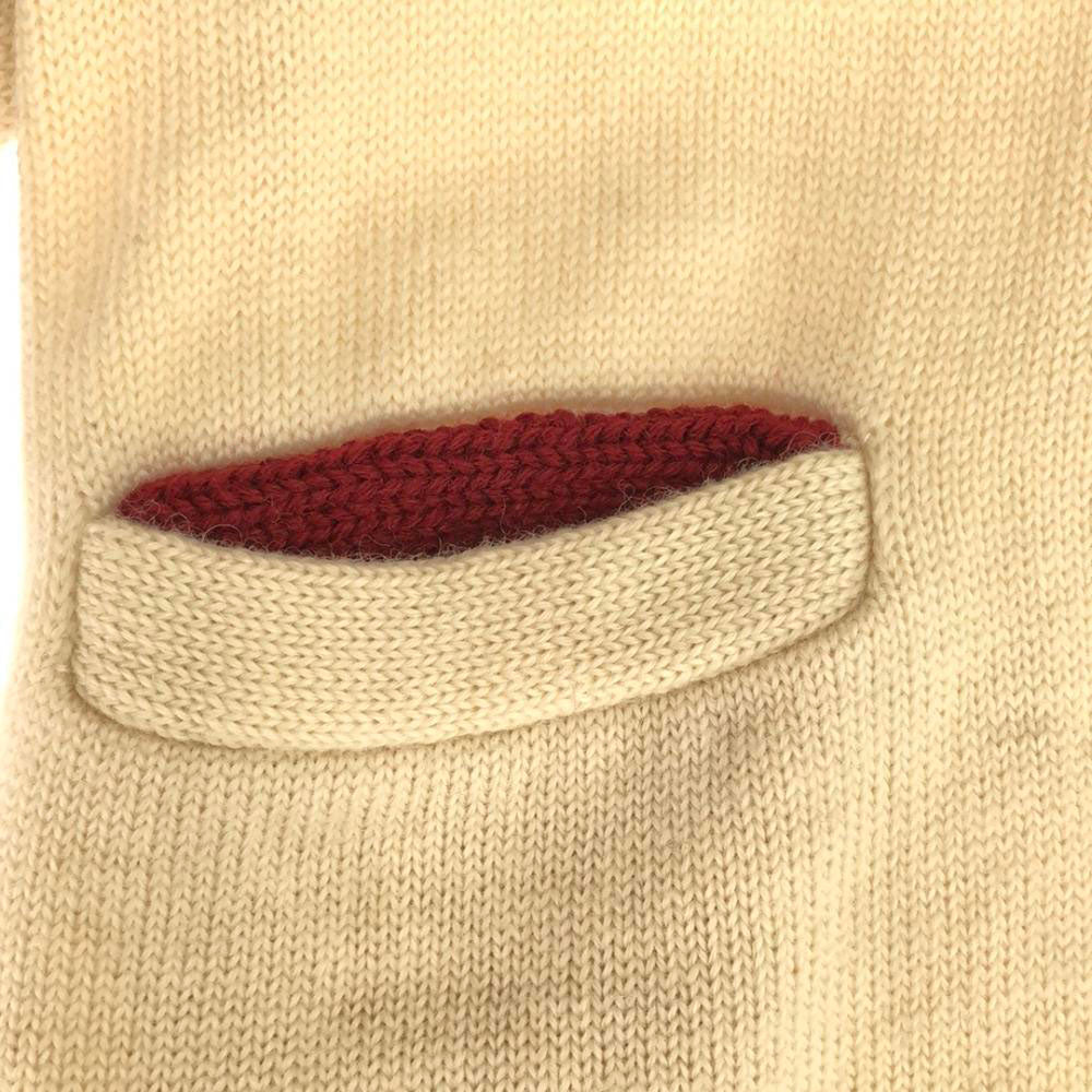 VINTAGE ヴィンテージ 40s 50s レタード 長袖 ニットカーディガン ホワイト レディース