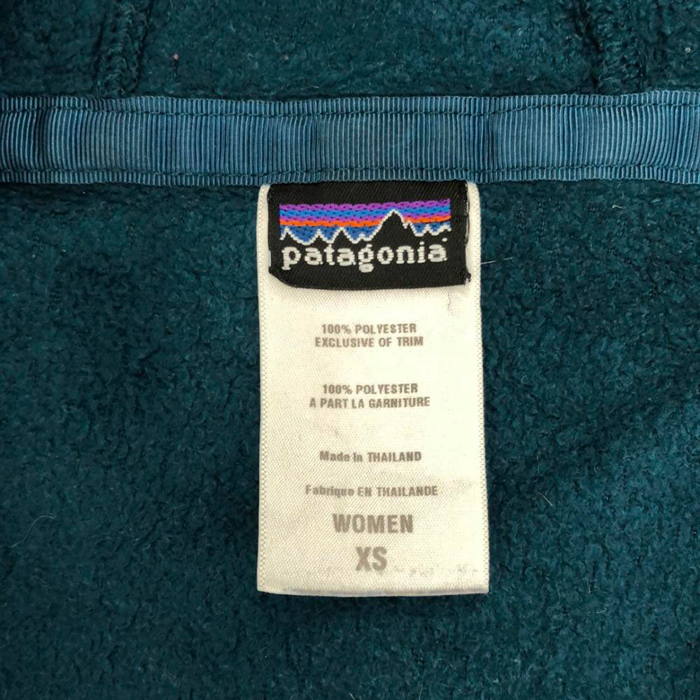 patagonia パタゴニア 25110F0 フリースジャケット XS グリーン系 フード アウトドア レディース
