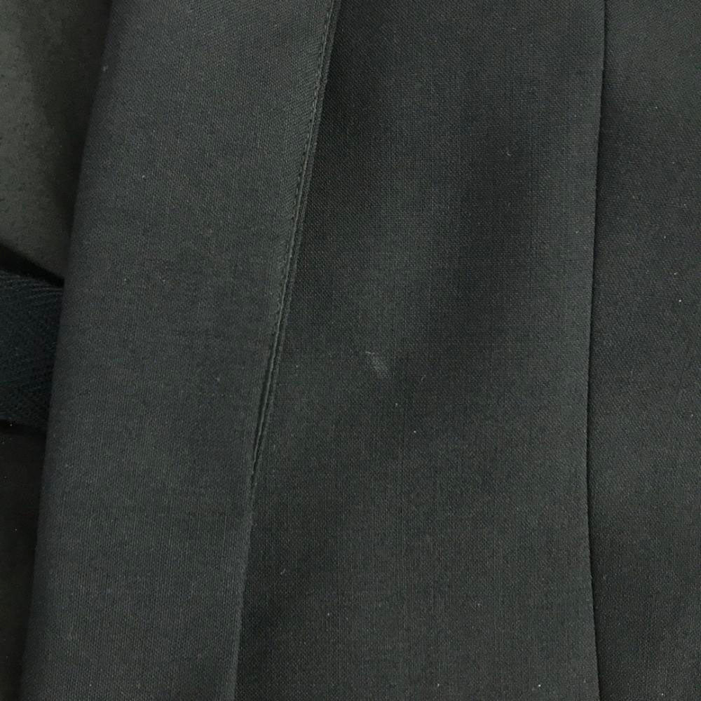 HELMUT LANG ヘルムートラング 日本製 ウール ボタンレス テーラードジャケット 4 ブラック レディース