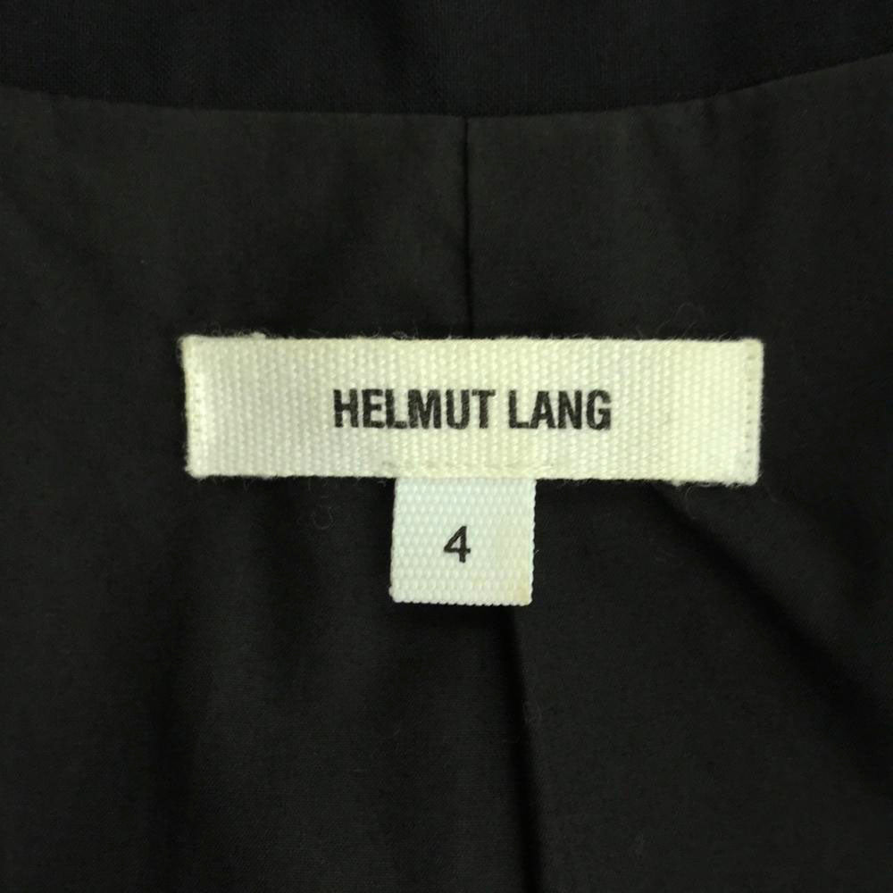 HELMUT LANG ヘルムートラング 日本製 ウール ボタンレス テーラードジャケット 4 ブラック レディース
