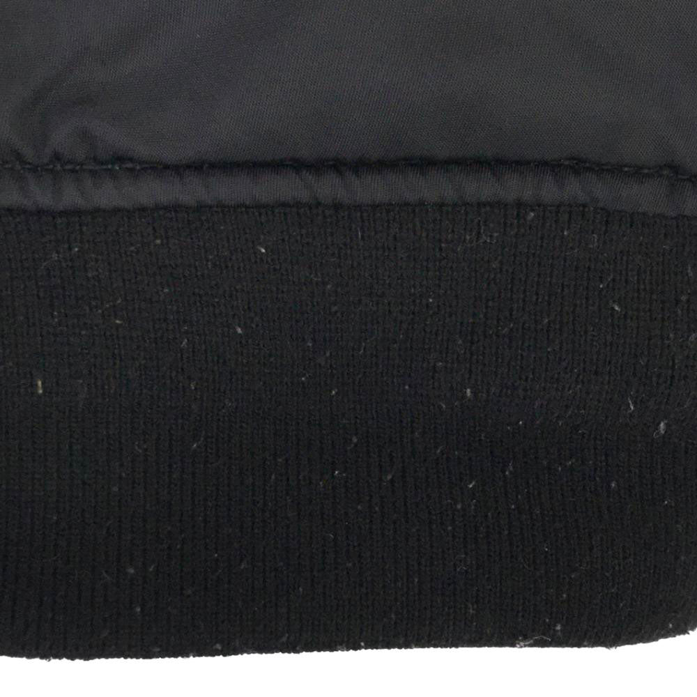 スパオ S-23 フライトジャケット S ブラック ミリタリー 中綿 ナイロン メンズ