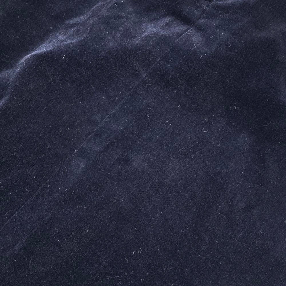 クリスチャンディオールスポーツ 80s ベロア 膝丈スカート L ネイビー Christian Dior SPORTS バックジップ オールド ヴィンテージ レディース