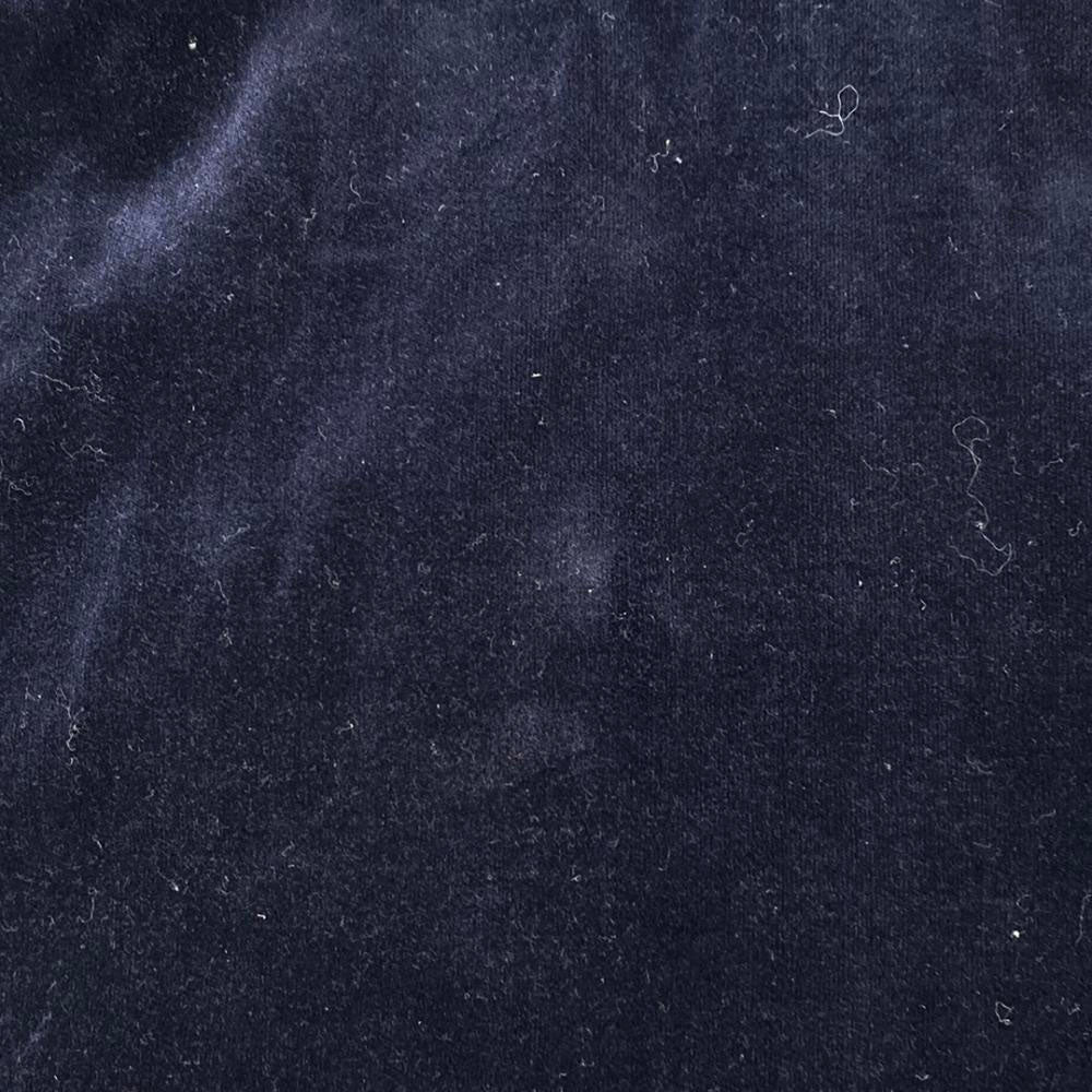 クリスチャンディオールスポーツ 80s ベロア 膝丈スカート L ネイビー Christian Dior SPORTS バックジップ オールド ヴィンテージ レディース