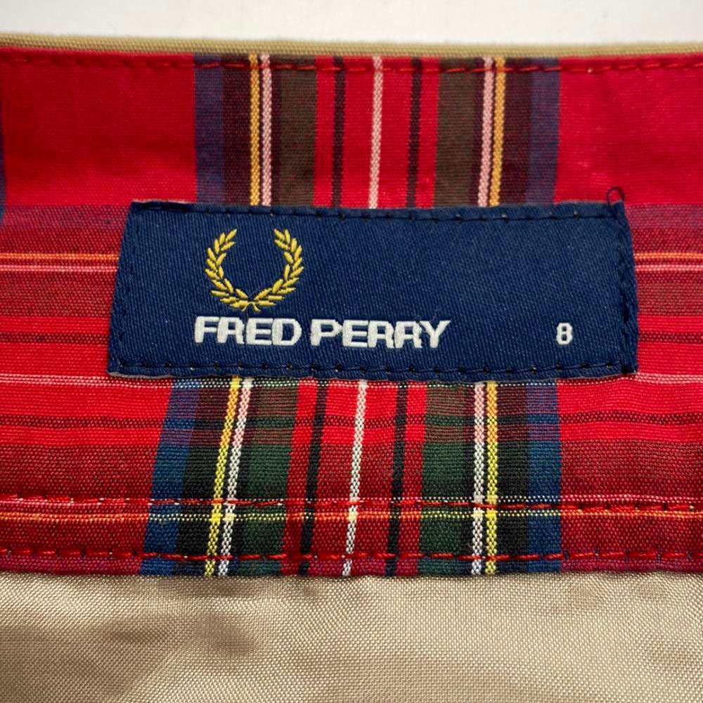 フレッドペリー F8484 ミモレ丈 ラップスカート 8 ベージュ FRED PERRY レディース