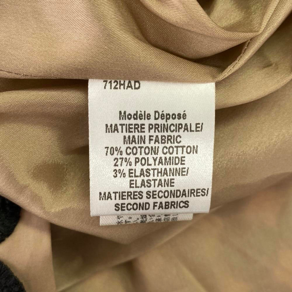 PAULE KA ポールカ ドット刺繍 ミディ丈 フレアスカート 36 ベージュ×ブラック サイドジップ レディース