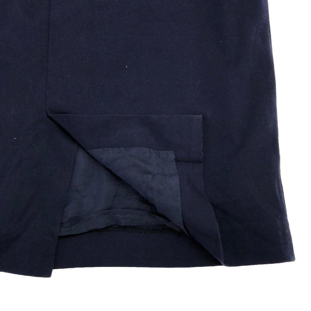 YVES SAINT LAURENT イヴサンローラン 90s ミディ丈 タイトスカート 9 ブルー オールド レディース